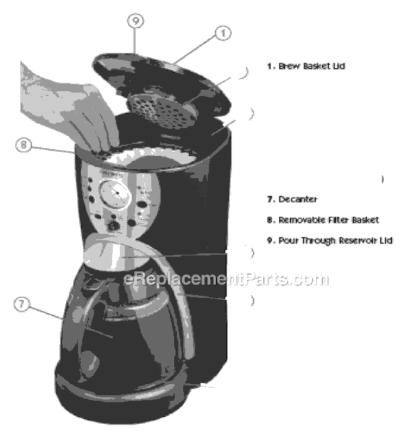 Page A Diagram and Parts List for ISX43  Mr Coffee Coffee Maker